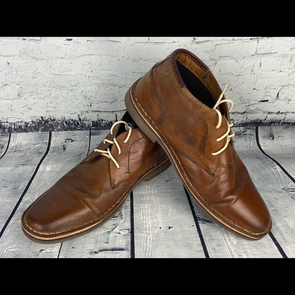 Steve Madden Chukka Brown Leather Boots Sz:9